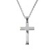 Ατσάλινος ανδρικός σταυρός με αλυσίδα