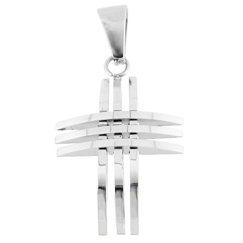 Ατσάλινος ανδρικός σταυρός με αλυσίδα