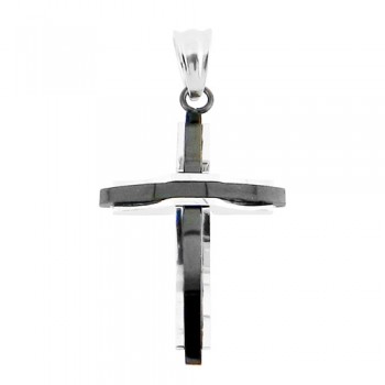 Ατσάλινος ανδρικός σταυρός με αλυσίδα