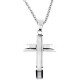 Ατσάλινος ανδρικός σταυρός με αλυσίδα