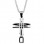 Ατσάλινος ανδρικός σταυρός με αλυσίδα