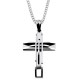 Ατσάλινος ανδρικός σταυρός με αλυσίδα