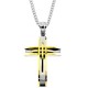 Ατσάλινος ανδρικός σταυρός με αλυσίδα
