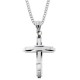 Ατσάλινος ανδρικός σταυρός με αλυσίδα