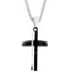 Ατσάλινος ανδρικός σταυρός με αλυσίδα