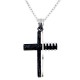 Ατσάλινος ανδρικός σταυρός με αλυσίδα