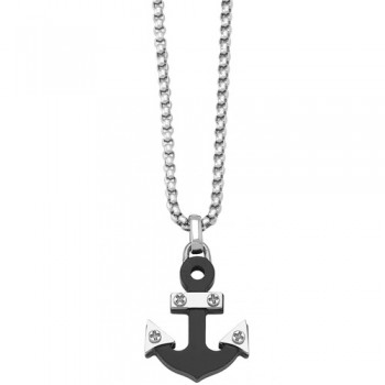 Ανδρικό ατσάλινο κολιέ άγκυρα