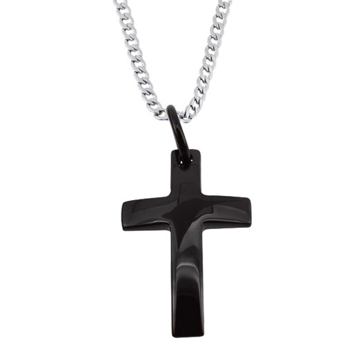 Ατσάλινος ανδρικός σταυρός με αλυσίδα