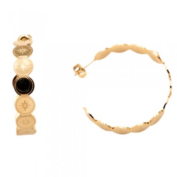 Bohm σκουλαρίκια κρίκοι Adreline από ανοξείδωτο ατσάλι