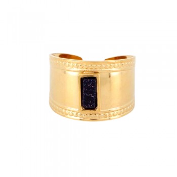 Bohm δαχτυλίδι Lisse από ανοξείδωτο ατσάλι