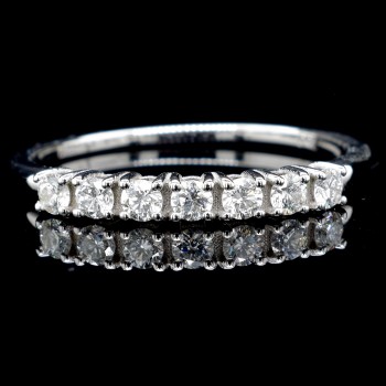 Λευκόχρυσο δαχτυλίδι σειρέ Κ18 με διαμάντια