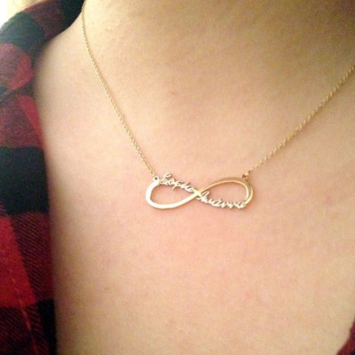 Χρυσό κολιέ άπειρο-ονόματα Κ14