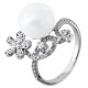 Ασημένιο δαχτυλίδι 925 με πέρλα και ζιργκόν