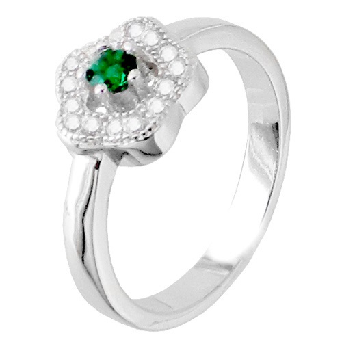 Ασημένιο δαχτυλίδι 925 με ζιργκόν