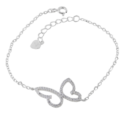 Ασημένιο βραχιόλι 925 με ζιργκόν