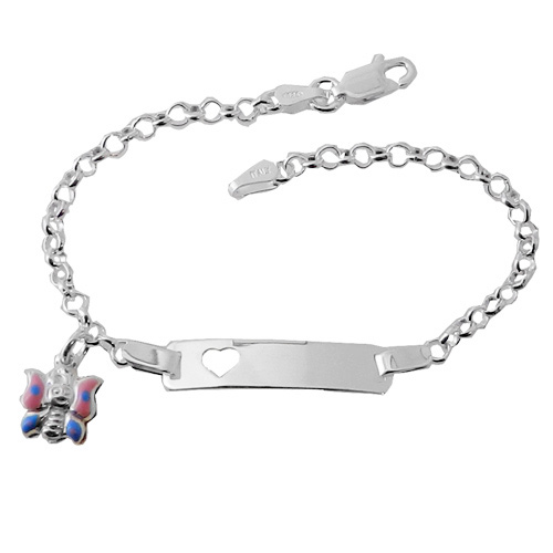 Ασημένιο παιδικό βραχιόλι-ταυτότητα 925