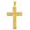 Χρυσός βαπτιστικός σταυρός Κ14 με ζιργκόν