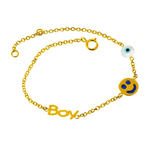 Παιδικό χρυσό βραχιόλι Κ9