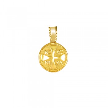 Χρυσό κωνσταντινάτο φυλαχτό Κ14