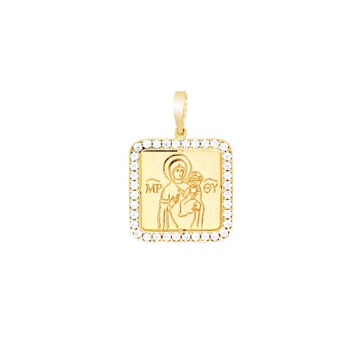 Χρυσό φυλαχτό Παναγία Κ14