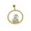 Χρυσό φυλαχτό Κ14 με ζιργκόν