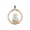 Φυλαχτό από ροζ χρυσό Κ14 με ζιργκόν