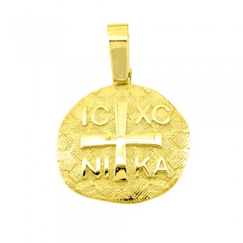 Χρυσό κωνσταντινάτο φυλαχτό Κ14