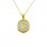 Χρυσό φυλαχτό Κ14 με αλυσίδα