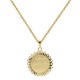 Χρυσό κωνσταντινάτο φυλαχτό Κ14 με αλυσίδα
