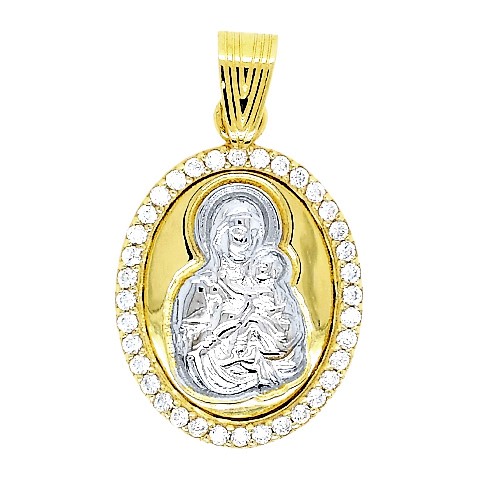 Χρυσό φυλαχτό Παναγία Κ14