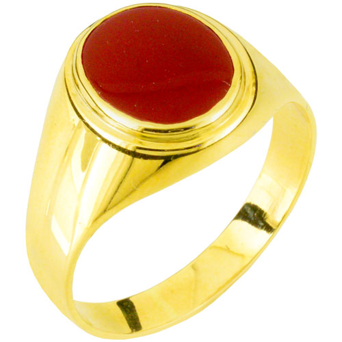 Χρυσό ανδρικό δαχτυλίδι Κ14 με όνυχα