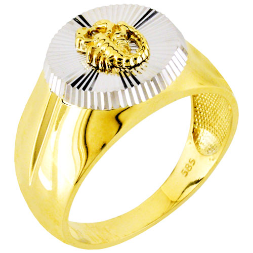 Χρυσό ανδρικό δαχτυλίδι Κ14