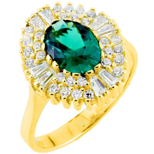 Χρυσό δαχτυλίδι ροζέτα Κ14