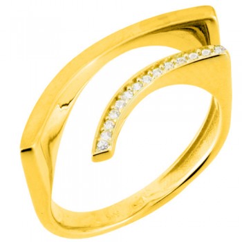 Χρυσό δαχτυλίδι Κ14 με ζιργκόν