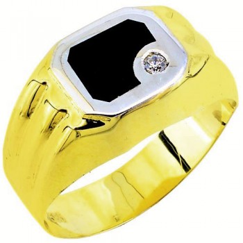 Χρυσό ανδρικό δαχτυλίδι Κ14