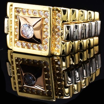 Χρυσό ανδρικό δαχτυλίδι Κ14