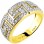 Χρυσό δαχτυλίδι μαίανδρος Κ14 με ζιργκόν