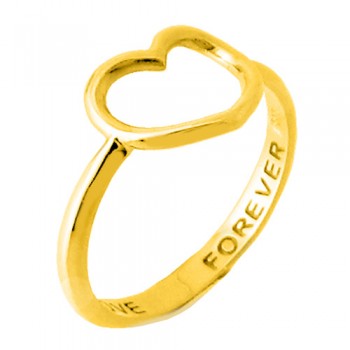 Χρυσό δαχτυλίδι καρδιά Κ14