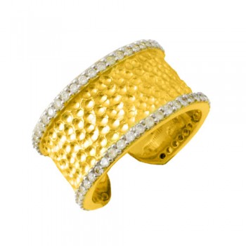 Χρυσό chevalier δαχτυλίδι Κ14 με ζιργκόν