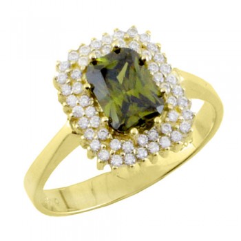 Χρυσό δαχτυλίδι Κ14 με ζιργκόν