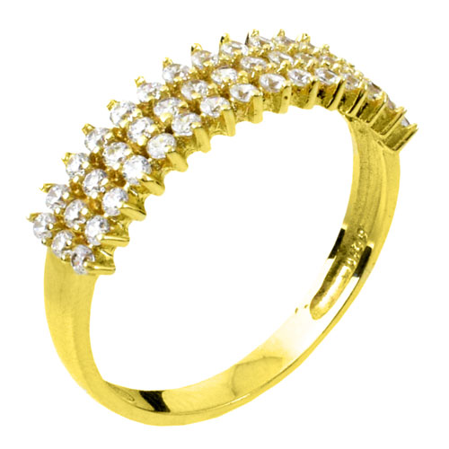 Χρυσό σειρέ δαχτυλίδι Κ14 με ζιργκόν