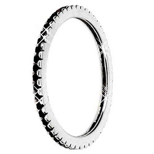 Λευκόχρυσο ολόβερο δαχτυλίδι Κ14