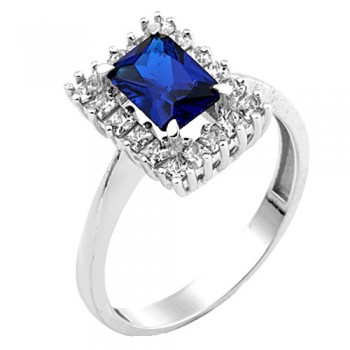 Λευκόχρυσο δαχτυλίδι Κ14 με ζιργκόν