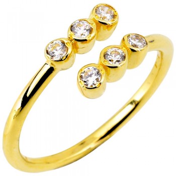 Χρυσό δαχτυλίδι Κ14 με ζιργκόν