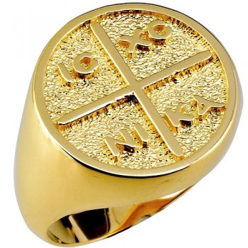 Χρυσό δαχτυλίδι κωνσταντινάτο Κ14