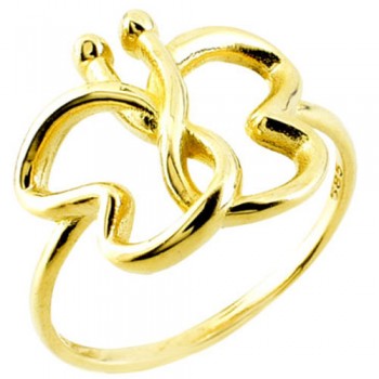 Χρυσό δαχτυλίδι πεταλούδα Κ14