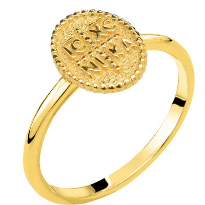 Χρυσό κωνσταντινάτο δαχτυλίδι Κ14