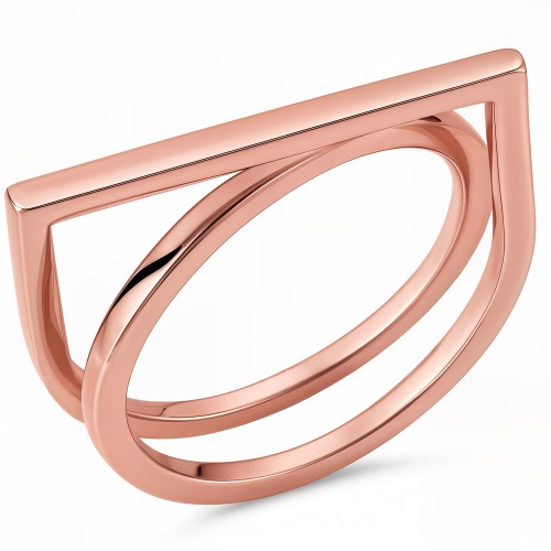 Δαχτυλίδι από ροζ χρυσό Κ14