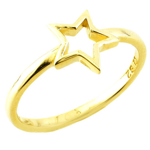 Χρυσό δαχτυλίδι αστέρι Κ14
