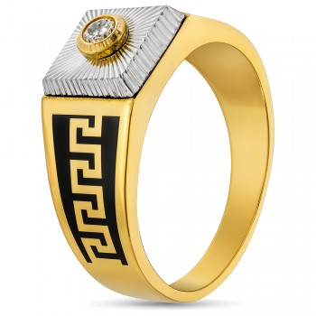 Χρυσό ανδρικό δαχτυλίδι Κ14